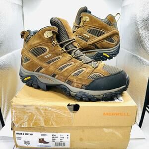 Merrell Men's Mid Moab 2 Waterproof Trail Hiking Boots J06051 Earth - Size 11